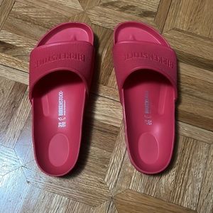size 39(us 8-8 1/2) pink birkenstocks slides